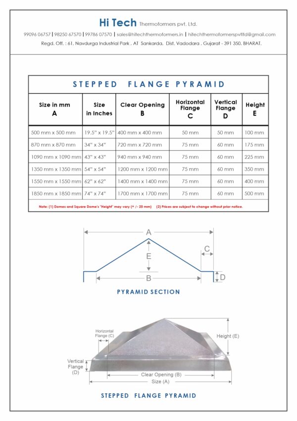 Stepped Flange Pyramid